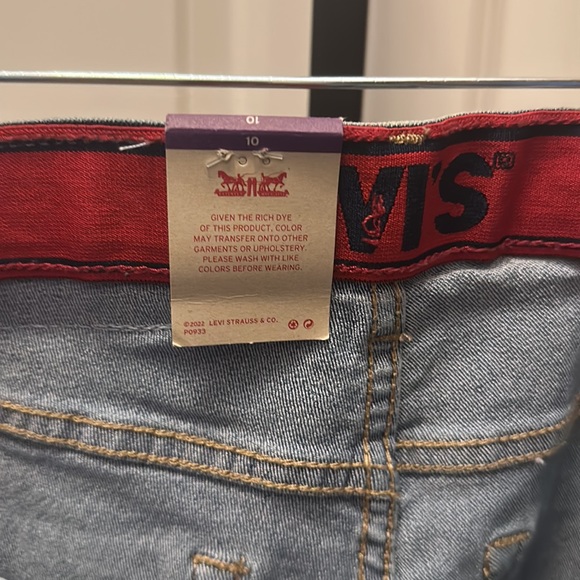 Levi’s 511 Jeans Boys 10 Reg 25x26 Light Wash Adjustable Waist Denim Pants - Picture 7 of 13